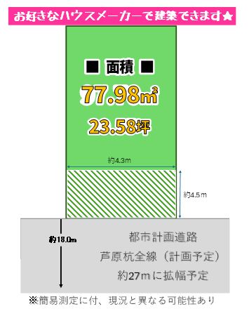 東住吉区桑津1丁目　売土地