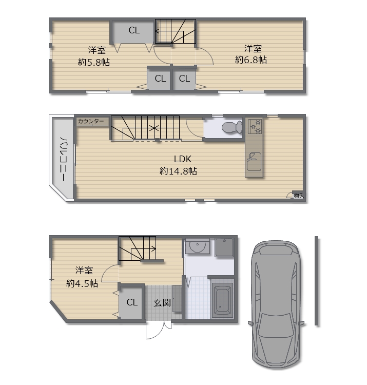 鶴見区浜5丁目 新築戸建 鶴見区浜5丁目 新築戸建