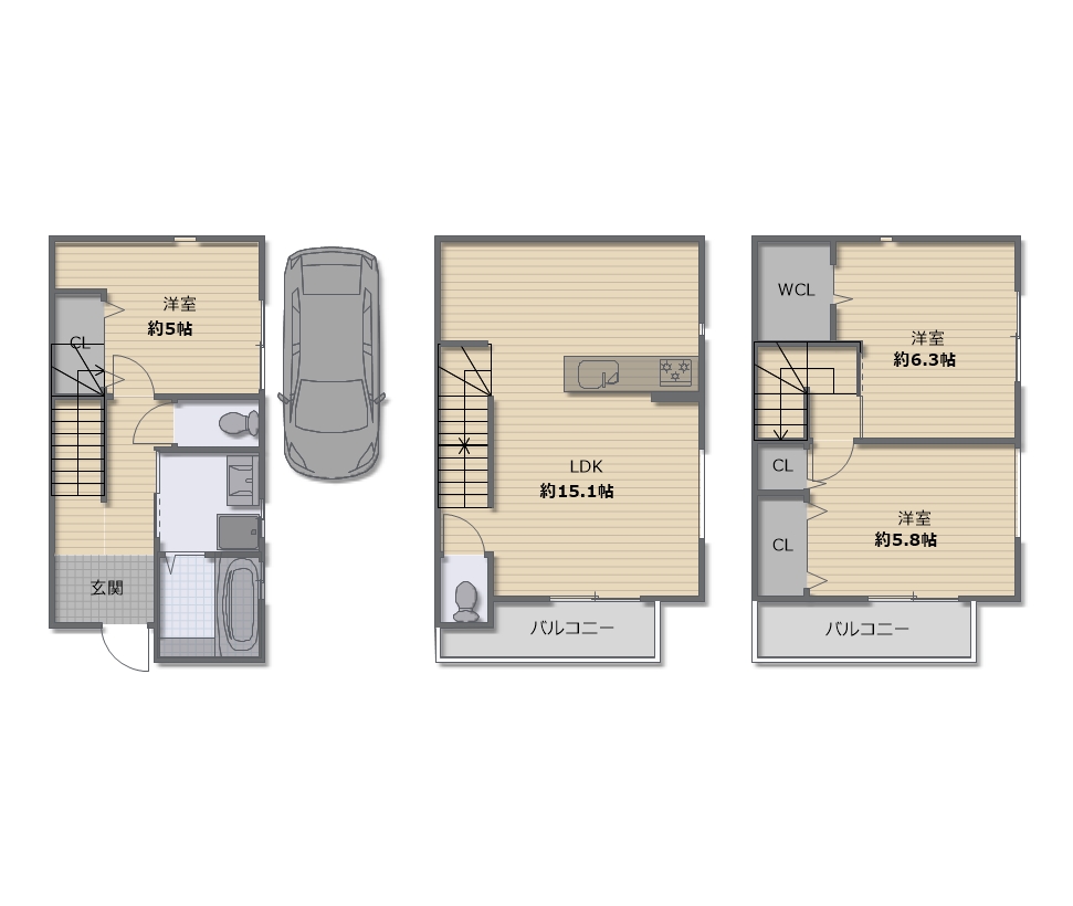 大阪市阿倍野区北畠3丁目 新築戸建 大阪市阿倍野区北畠3丁目 新築戸建