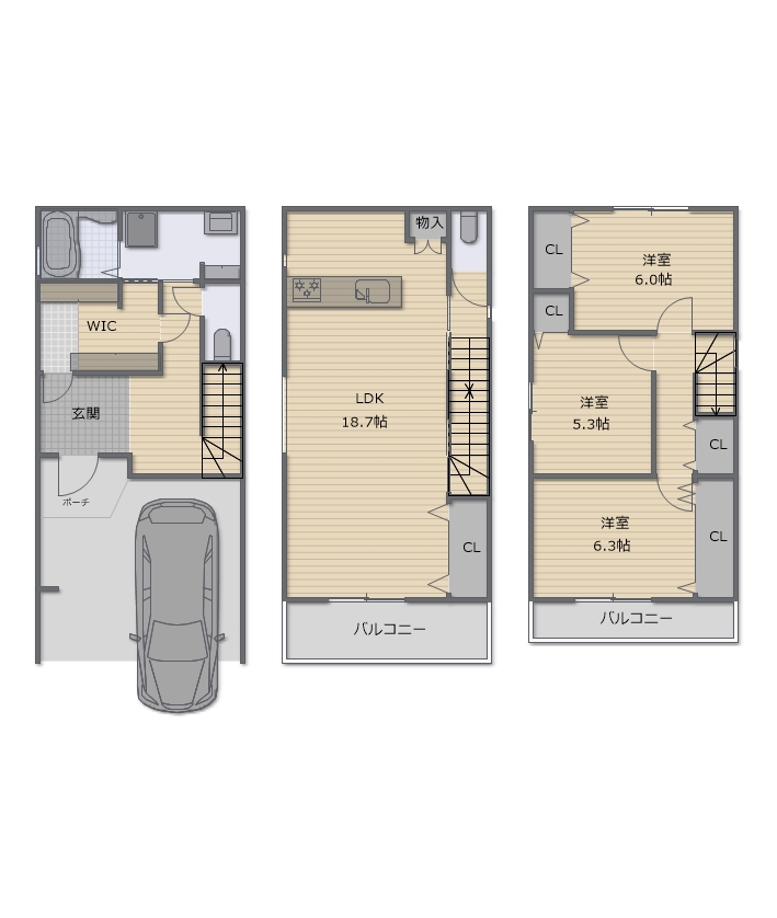大阪市生野区巽北4丁目 新築戸建 大阪市生野区巽北4丁目 新築戸建